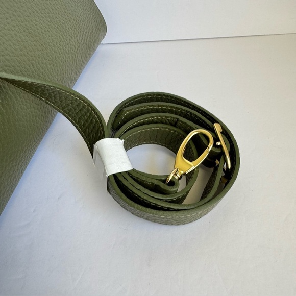 DIVINA FIRENZE Margaux Style Tote Bag Italian Pebbled Leather Viral Purse NWT - Picture 6 of 8